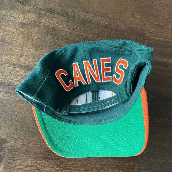 Vintage University of Miami Hurricanes Arch Blockhead Snapback - Picture 3 of 4